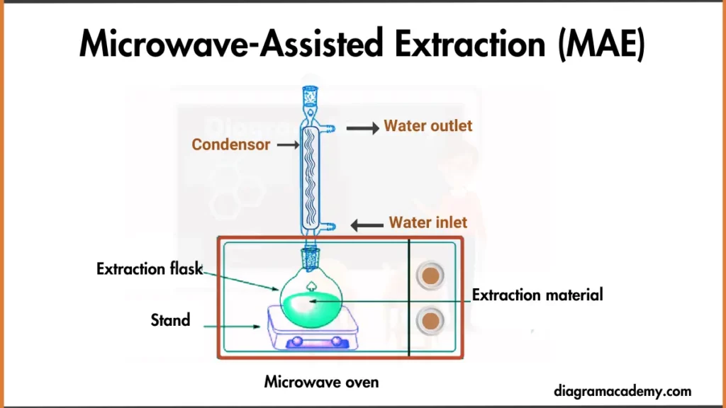 Image showing Microwave-Assisted Extraction (MAE) Diagram