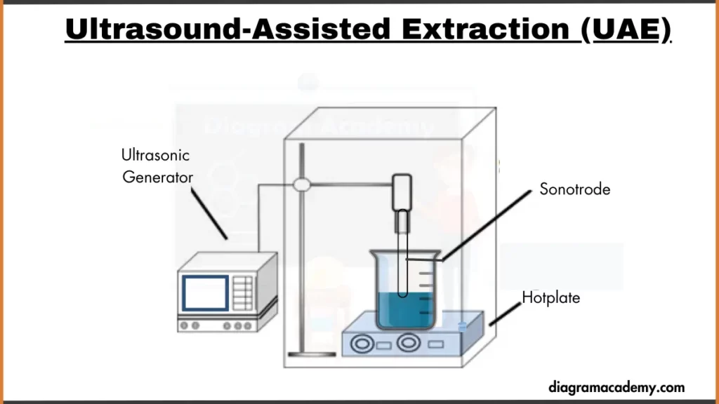 Image showing Ultrasound-Assisted Extraction (UAE) Diagram